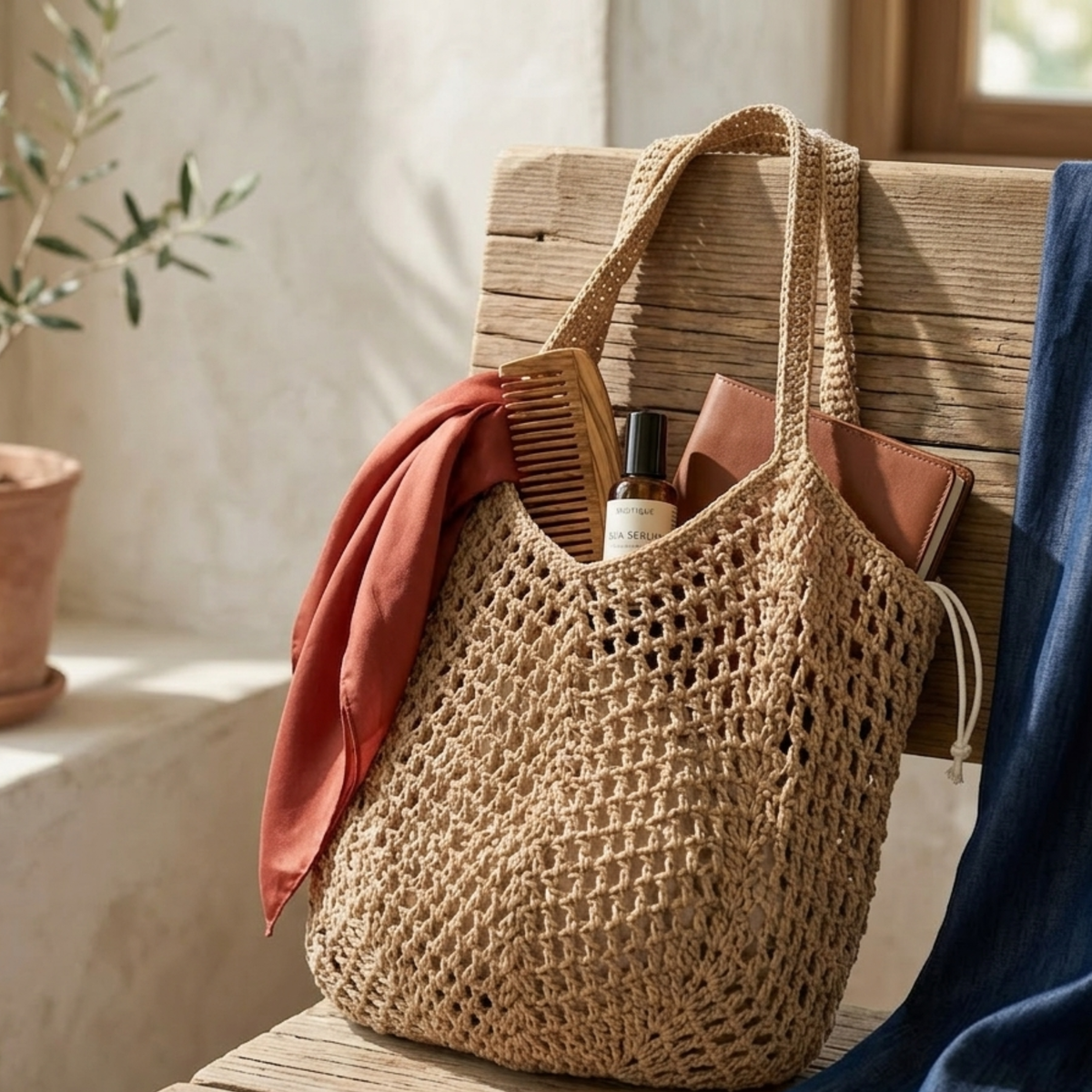 Knit Woven Shoulder Bag – Everyday Handbag