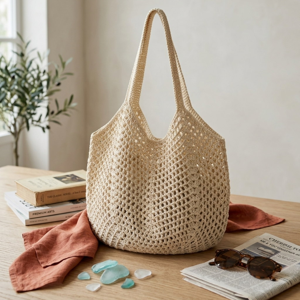 Knit Woven Shoulder Bag – Everyday Handbag