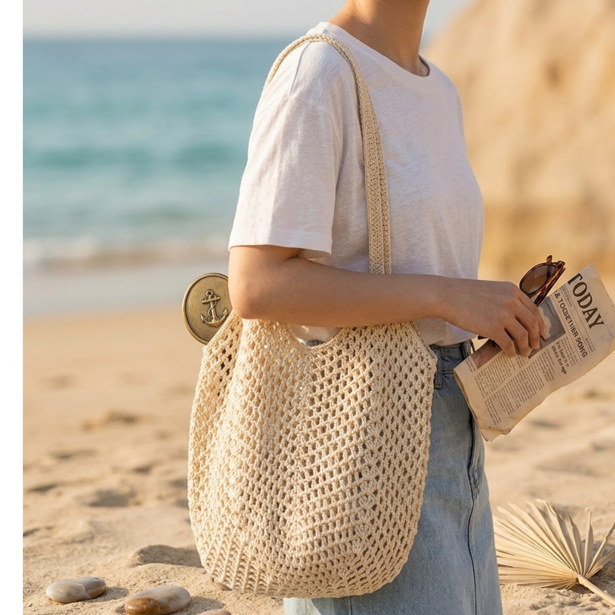 Knit Woven Shoulder Bag – Everyday Handbag