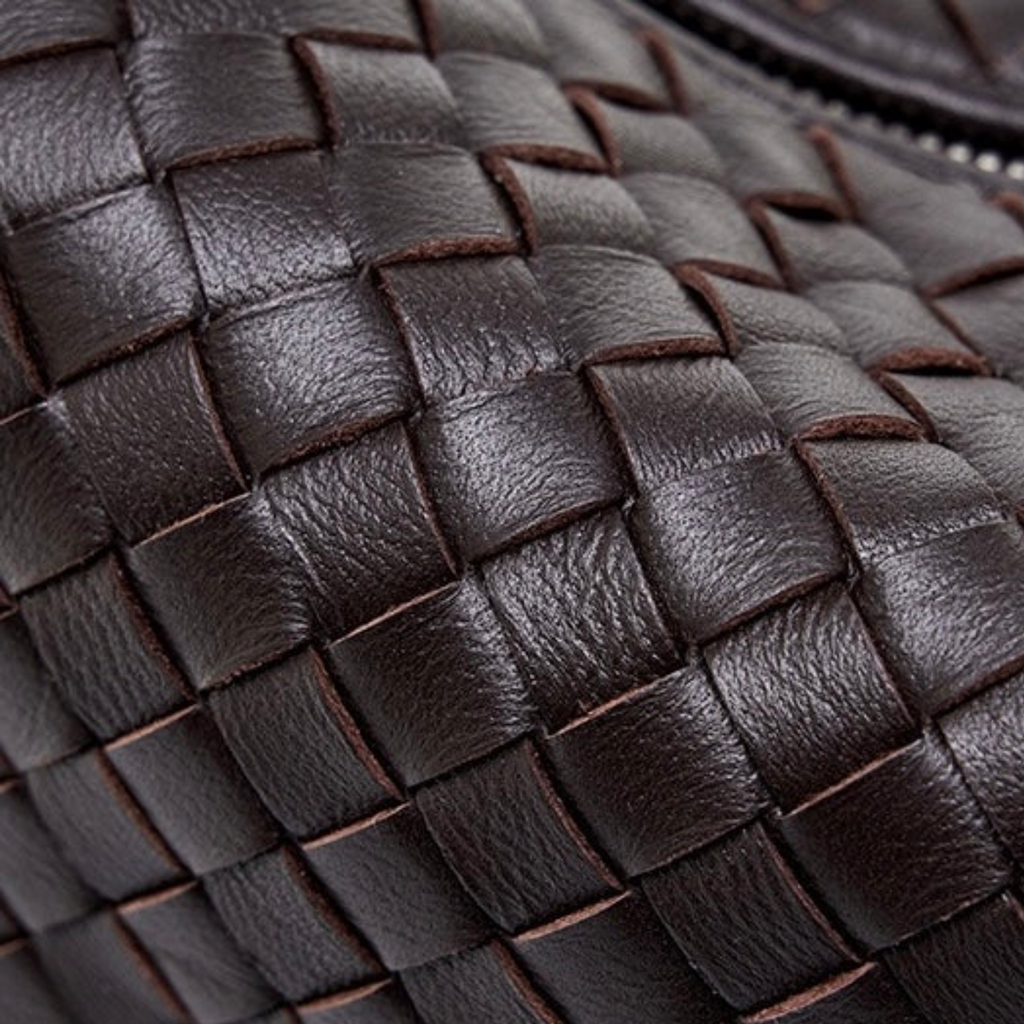 Leather Woven Clutch Bag – Evening & Occasion Bag