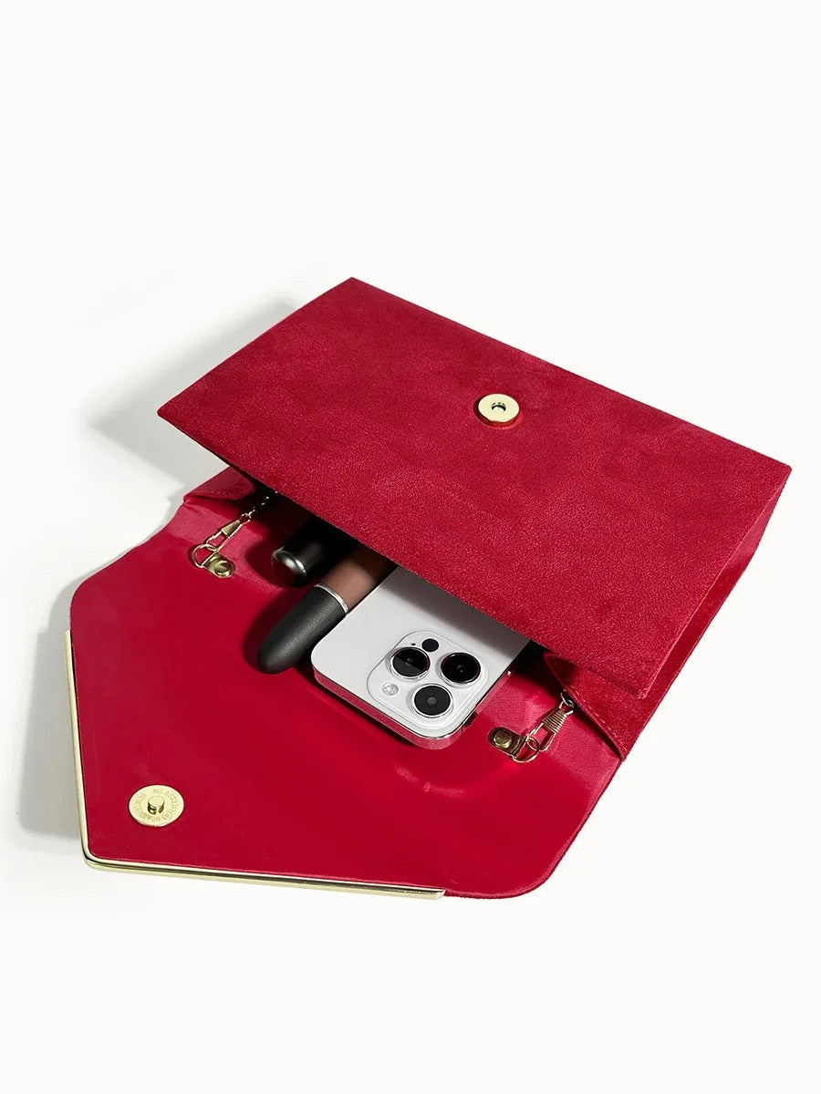 Suede Clutch Bag – Evening & Occasion Bag
