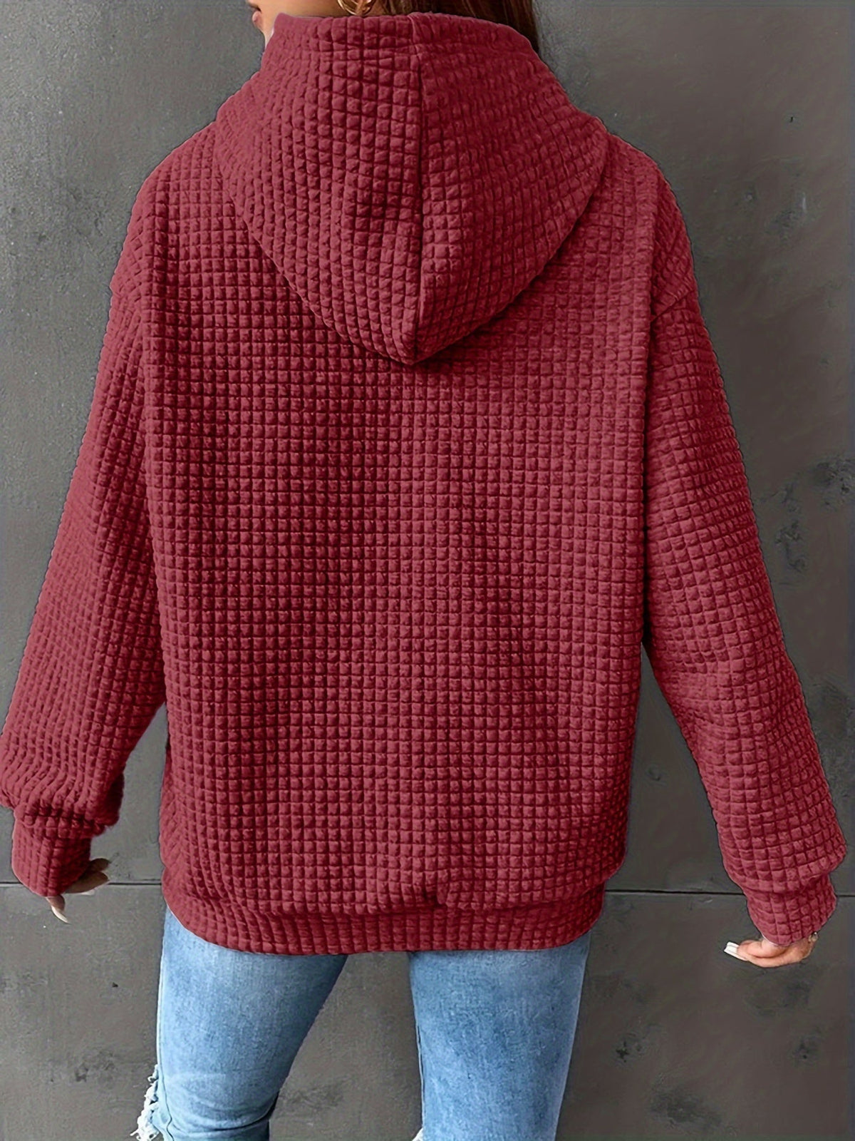 Cozy Textured Hoodie | Soft Fabric | Casual Style | Women's Outerwear