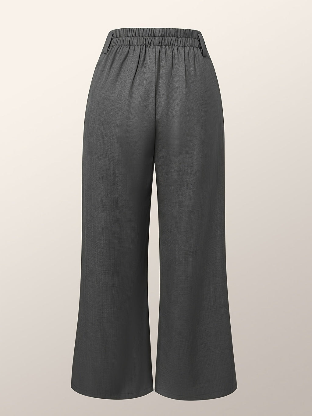 Wide-Leg Slit Trousers in Comfortable Fabric for Casual or Dressy Wear
