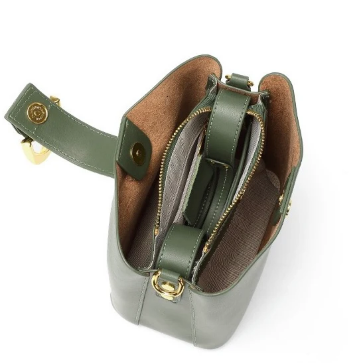 Leather Bucket Clutch Bag – Evening & Occasion Bag