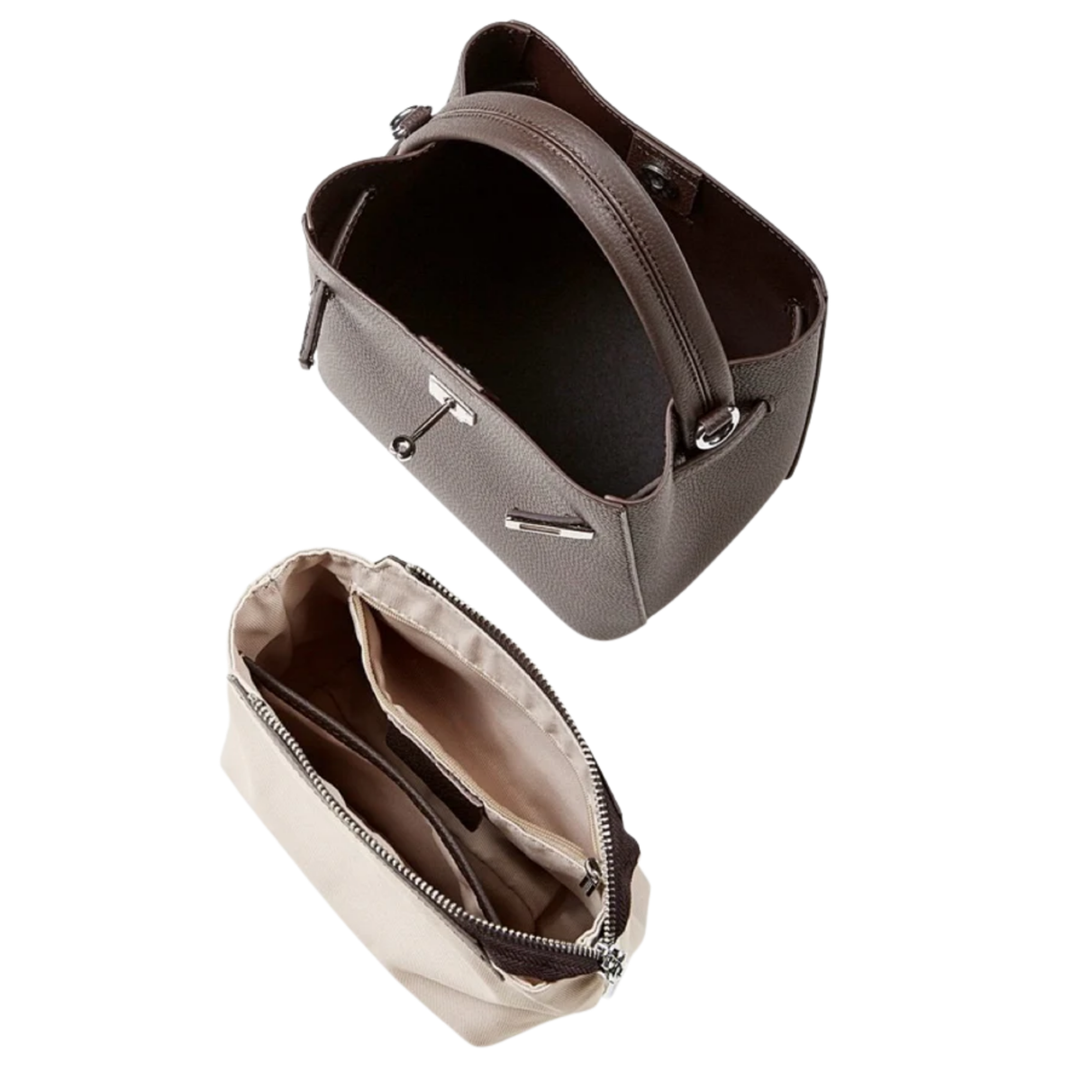 Leather Bucket Shoulder Bag – Everyday Handbag
