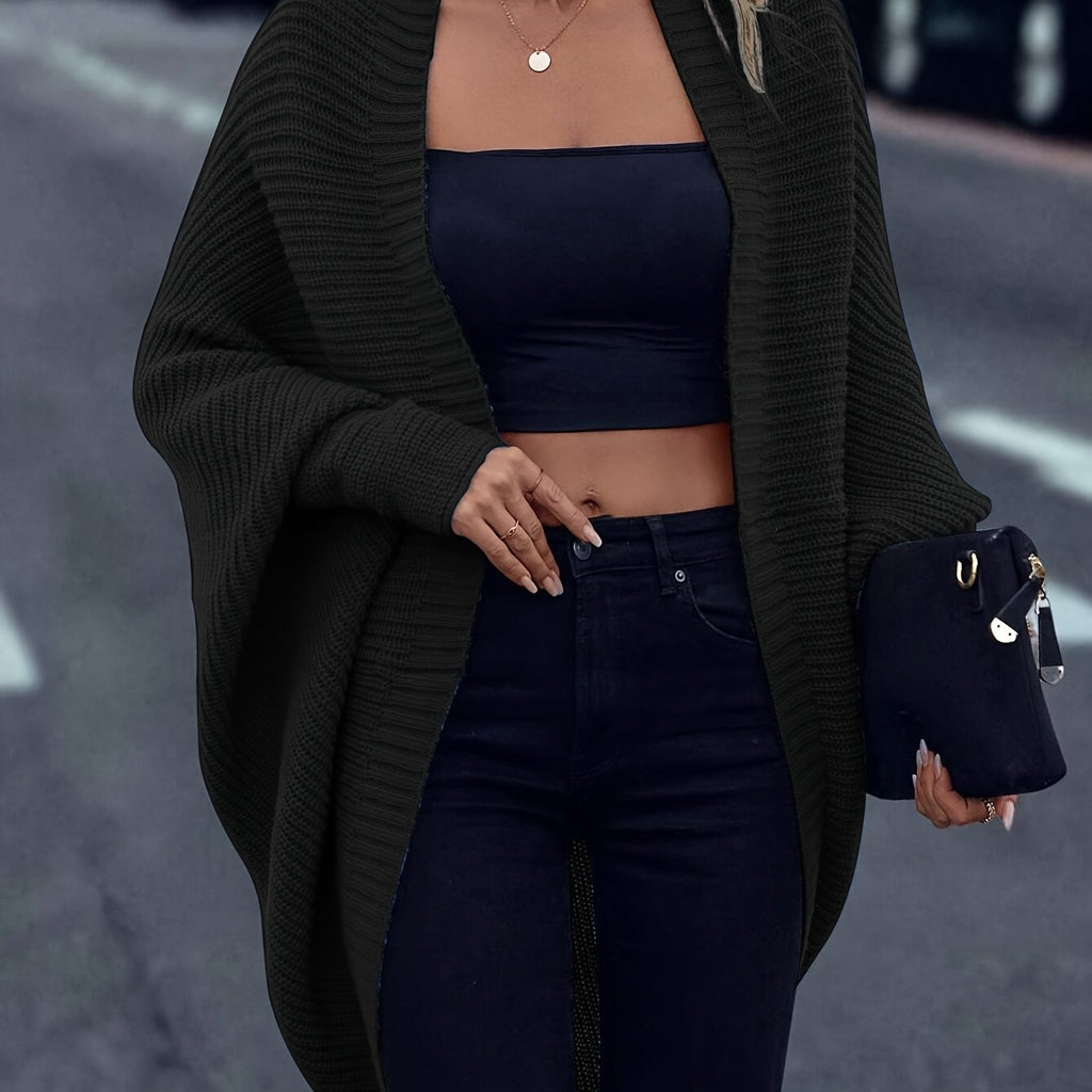 Christmas Longline Cardigan in Soft Knit for Cozy Holiday Wear