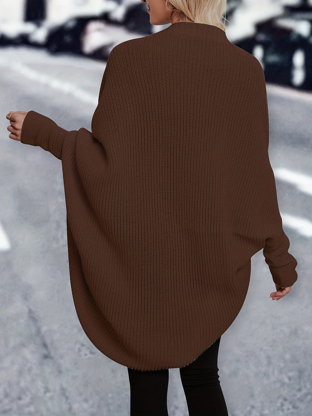 Christmas Longline Cardigan in Soft Knit for Cozy Holiday Wear