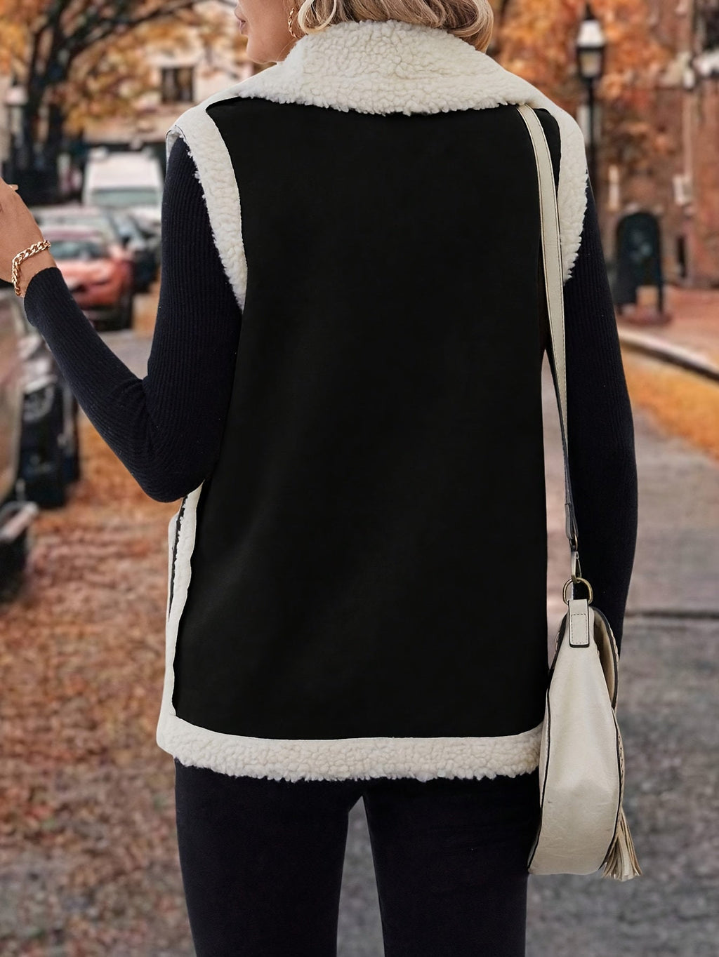 Cozy Warm Lapel Vest for Women – Soft Fabric for Layering and Casual Wear