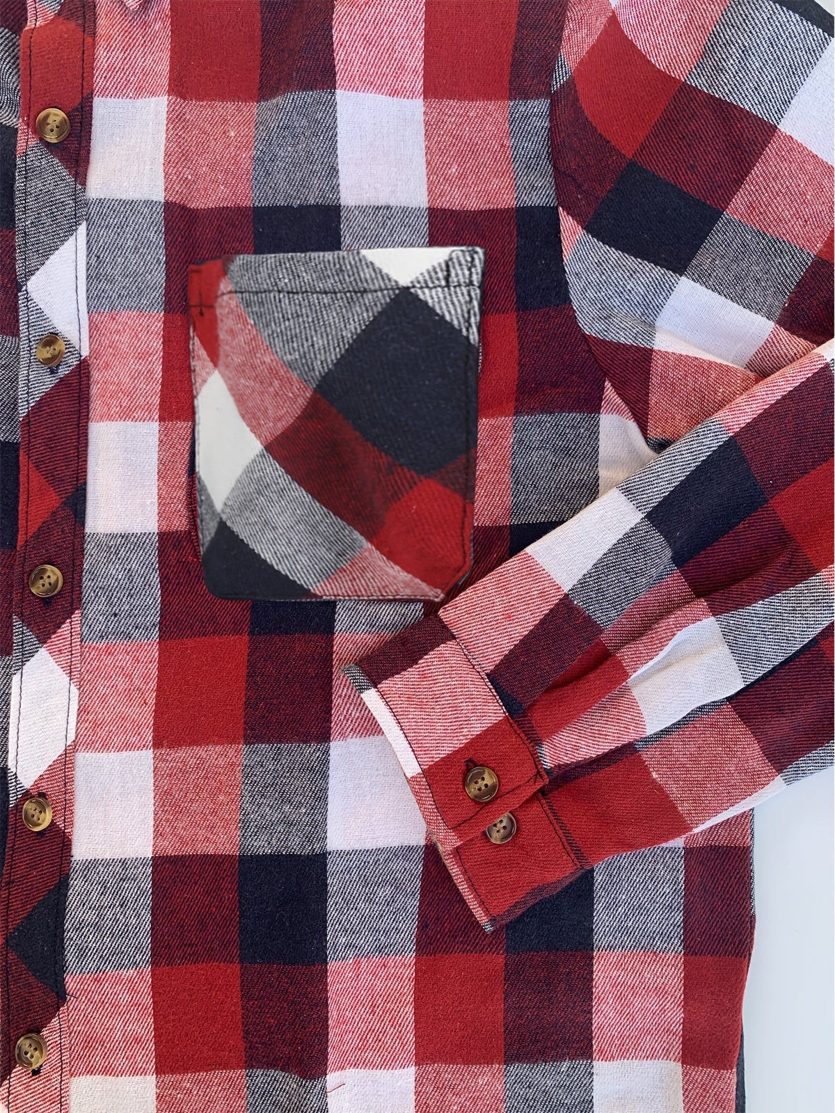 Relaxed Buffalo Check Shirt | Cotton Blend | Casual Wear for Everyday Use