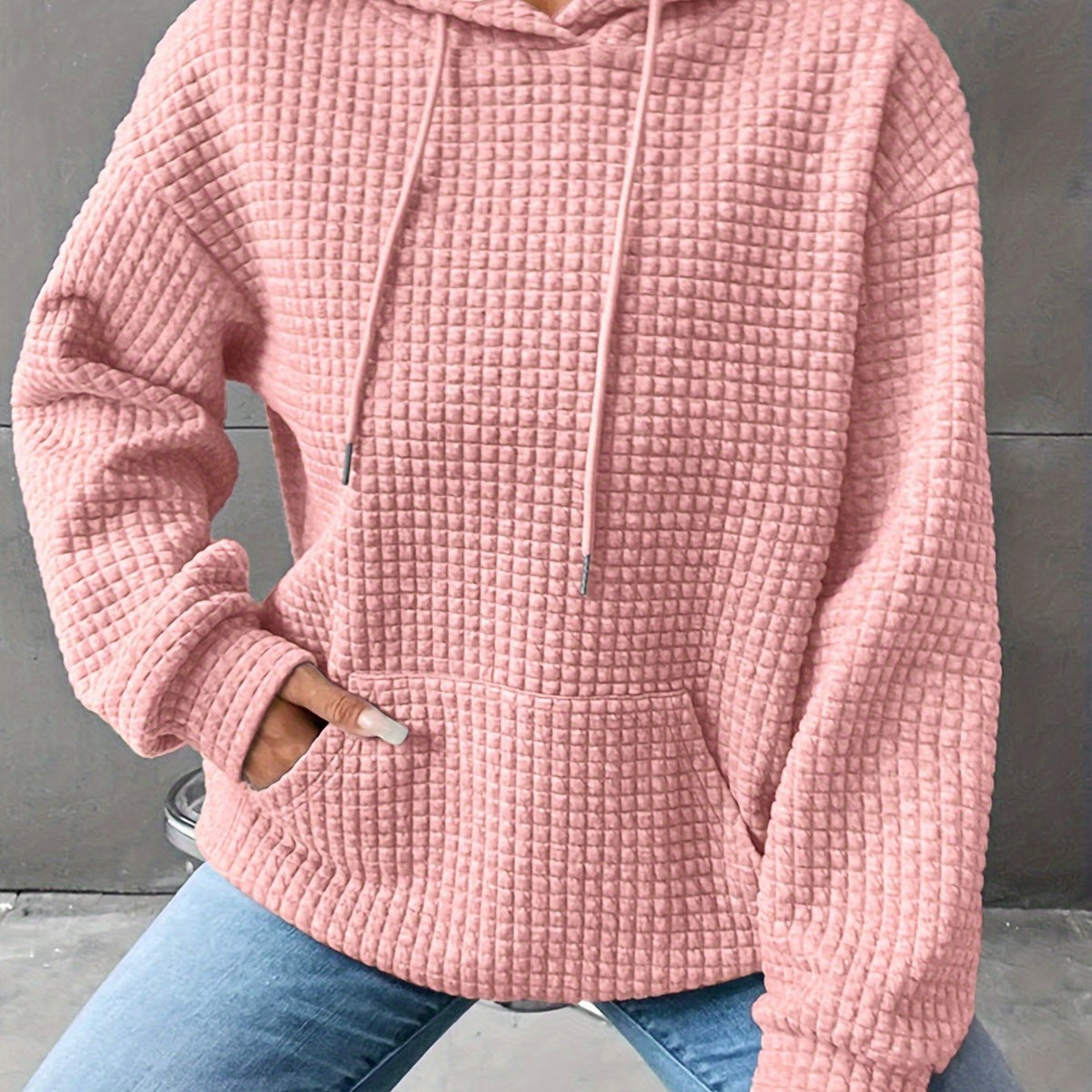 Cozy Textured Hoodie | Soft Fabric | Casual Style | Women's Outerwear