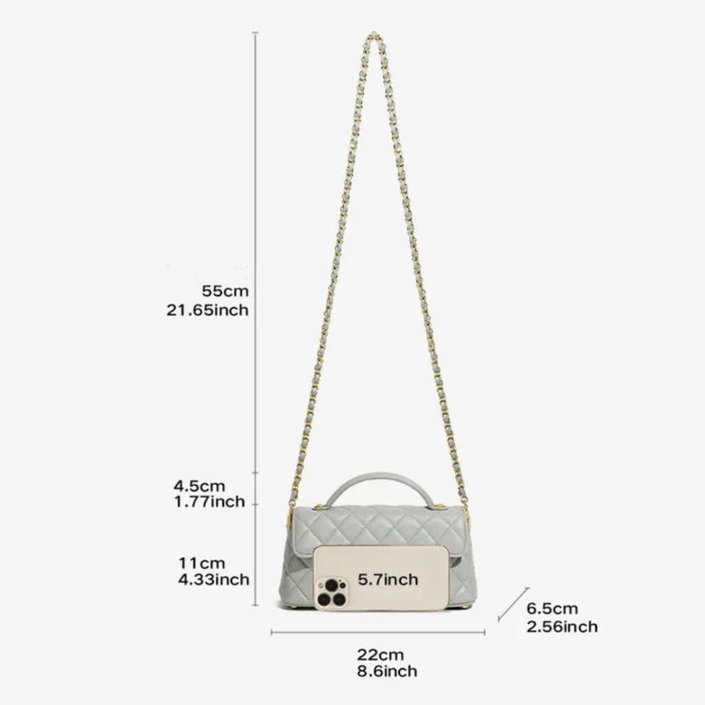 Leather Quilted Crossbody Bag – Everyday Crossbody