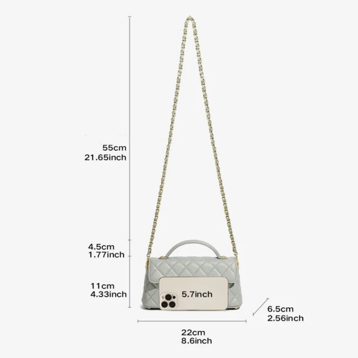 Leather Quilted Crossbody Bag – Everyday Crossbody