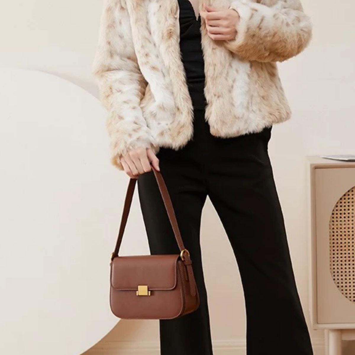 Leather Crossbody Clutch Bag – Evening & Occasion Bag