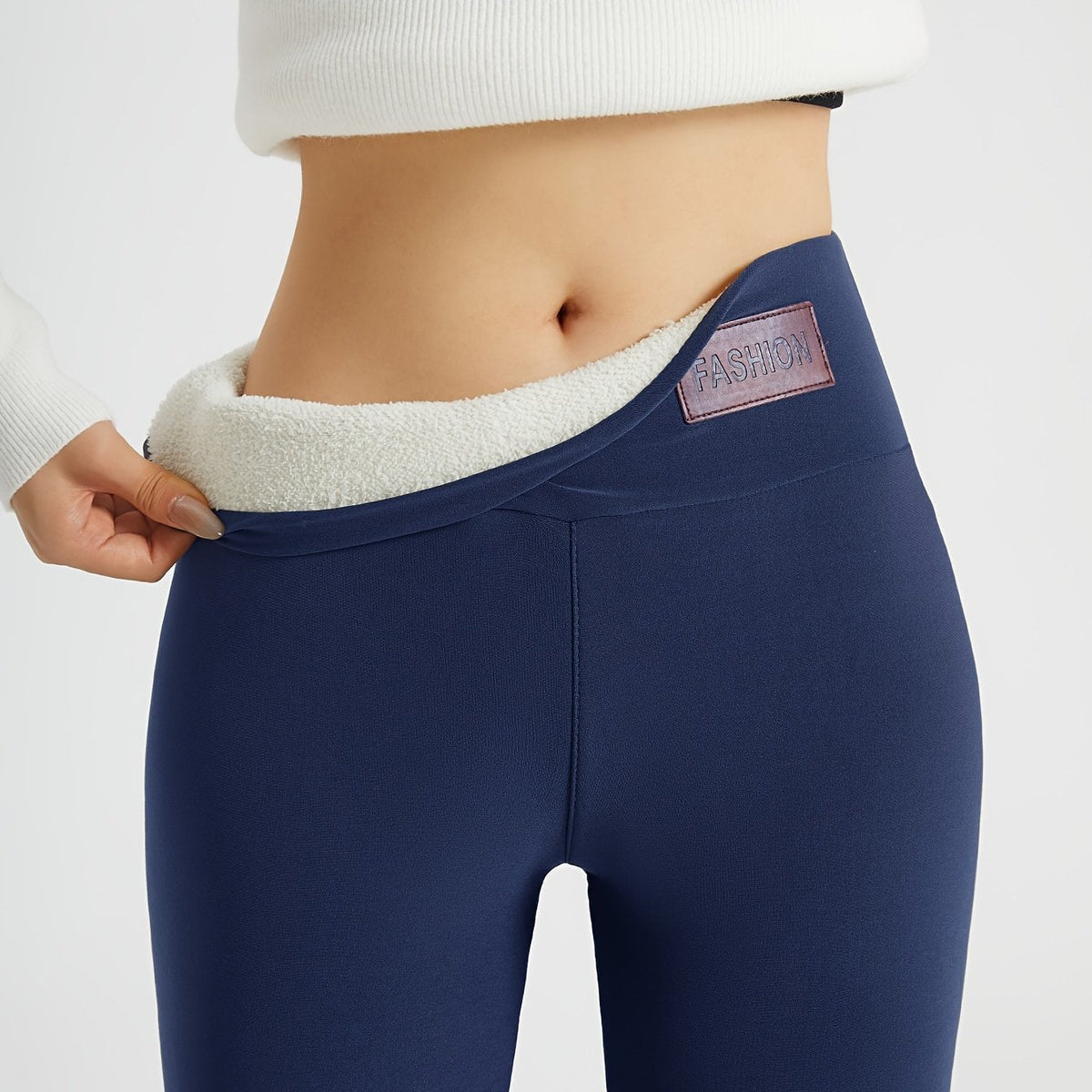 High-Waist Cozy Winter Leggings for Women - Soft Stretch Fabric for Warmth