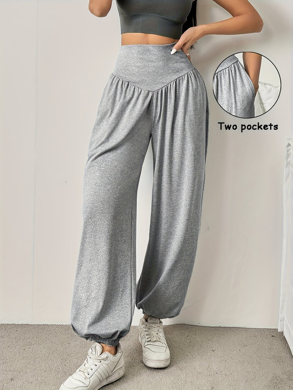 High-Waist Wide-Leg Lounge Trousers | Soft Fabric | Casual Comfort Wear