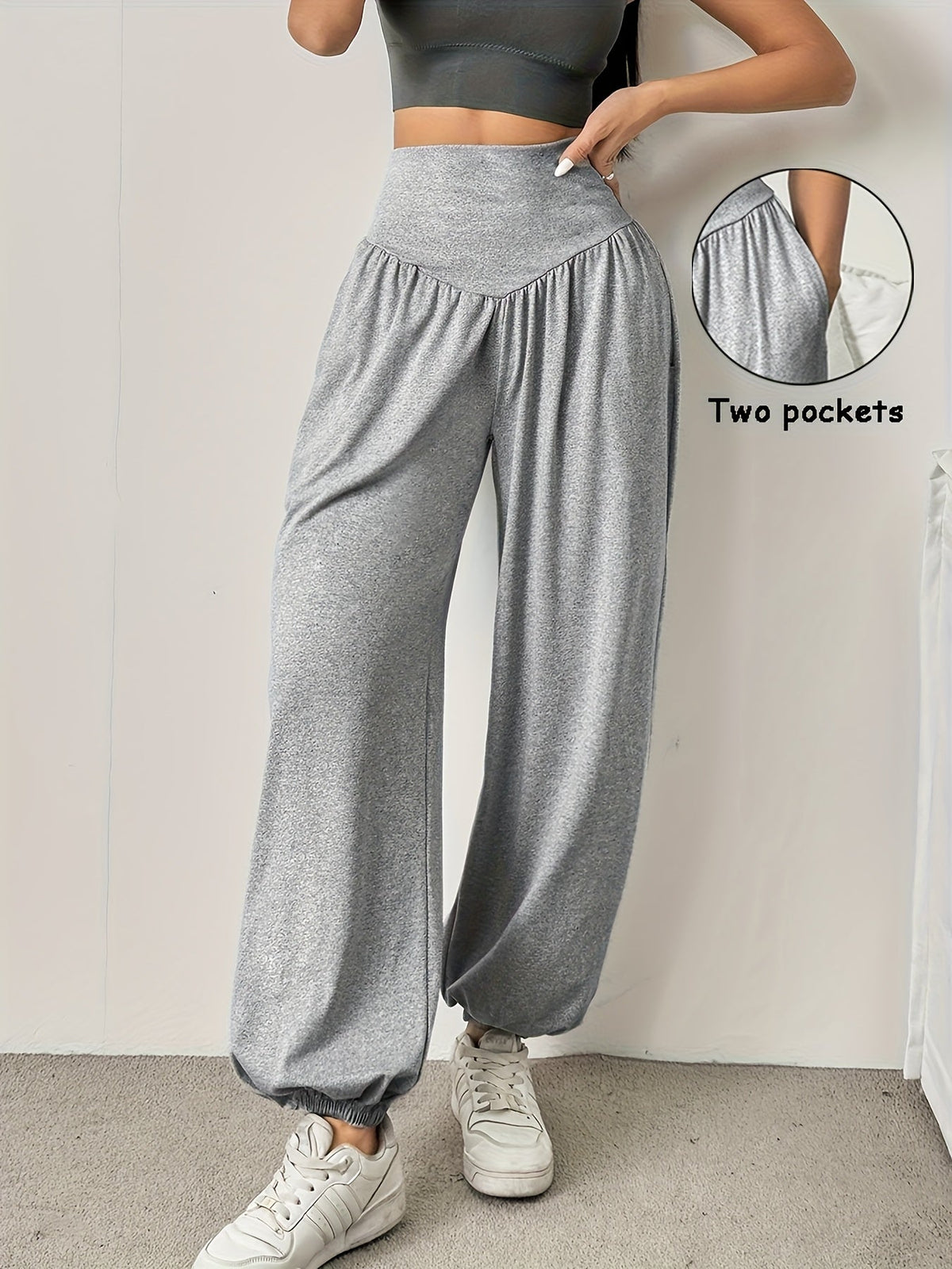 High-Waist Wide-Leg Lounge Trousers | Soft Fabric | Casual Comfort Wear