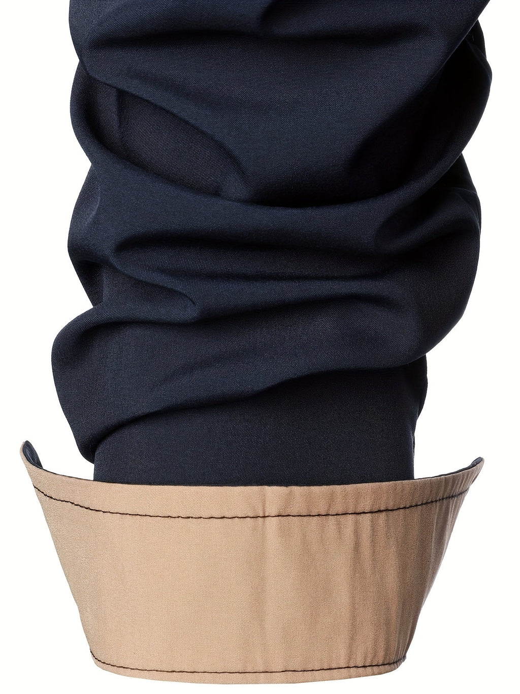 Contrast-Trim Long Sleeve Shirt | Casual Cotton Blend Top for Everyday Wear