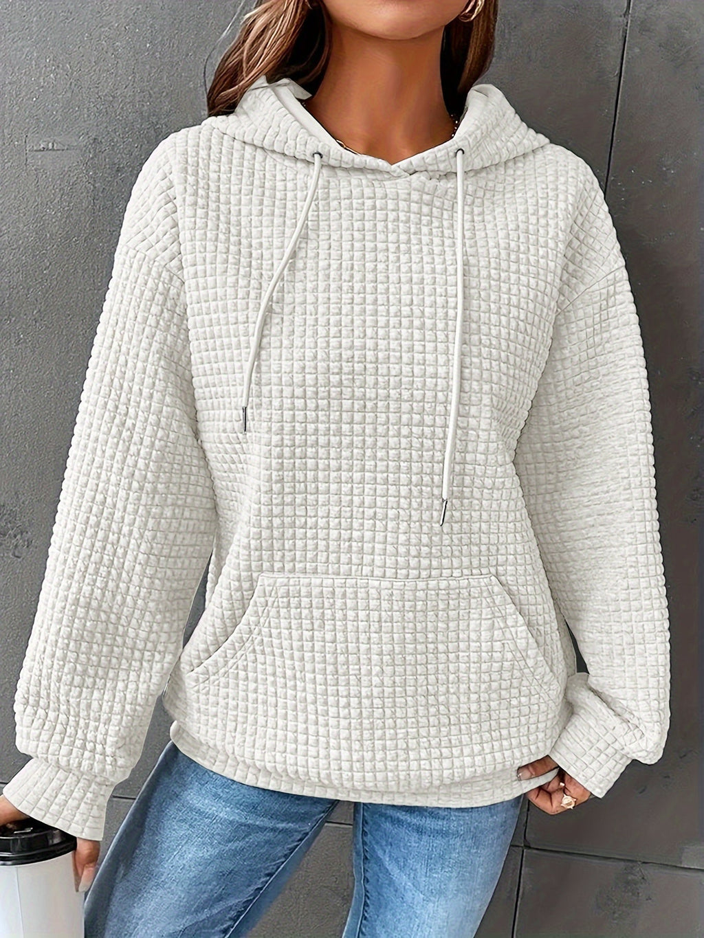 Cozy Textured Hoodie | Soft Fabric | Casual Style | Women's Outerwear