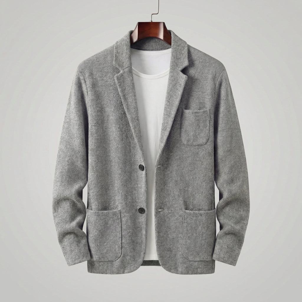 Casual Tailored Fit Men's Jacket - Lightweight Fabric for Everyday Wear