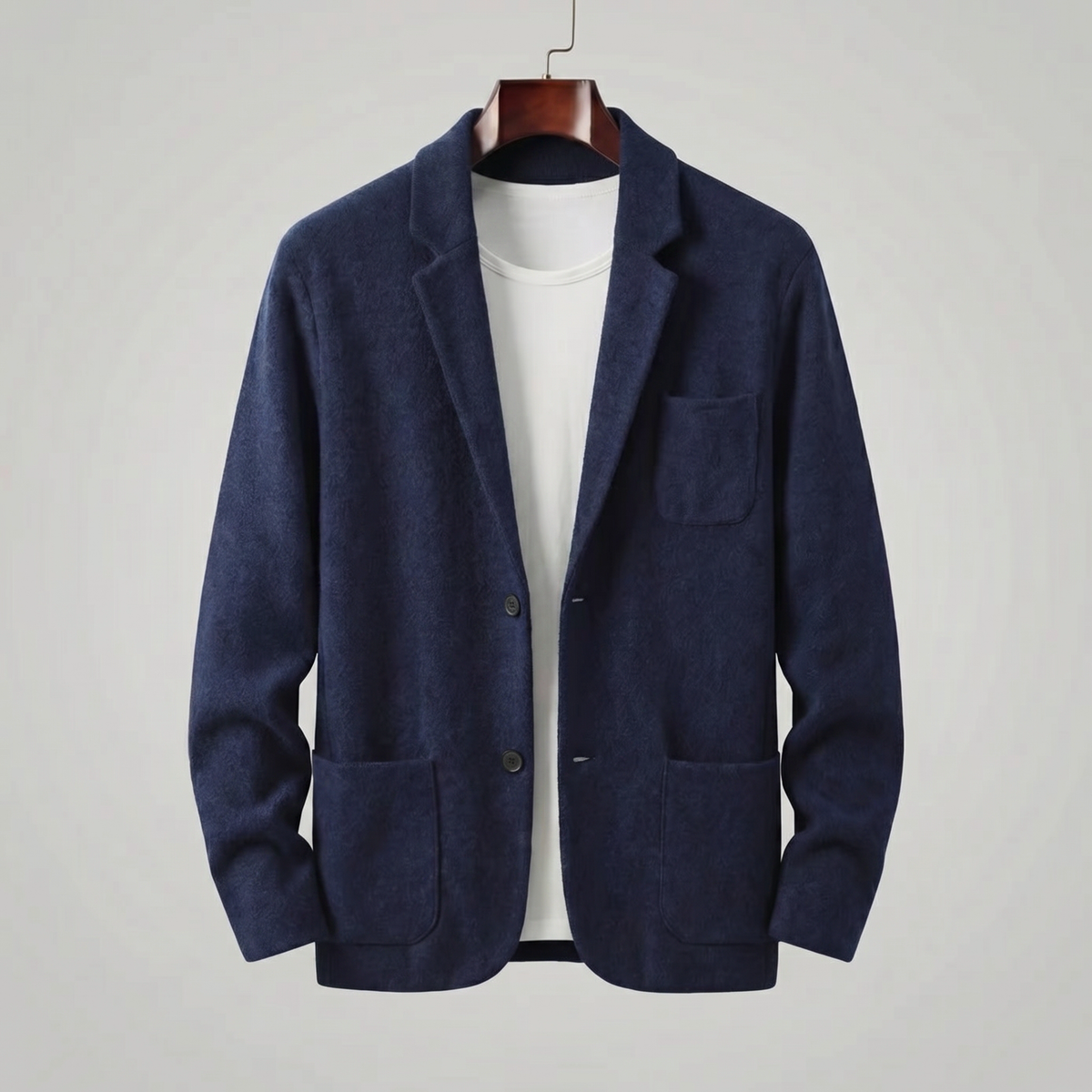 Casual Tailored Fit Men's Jacket - Lightweight Fabric for Everyday Wear