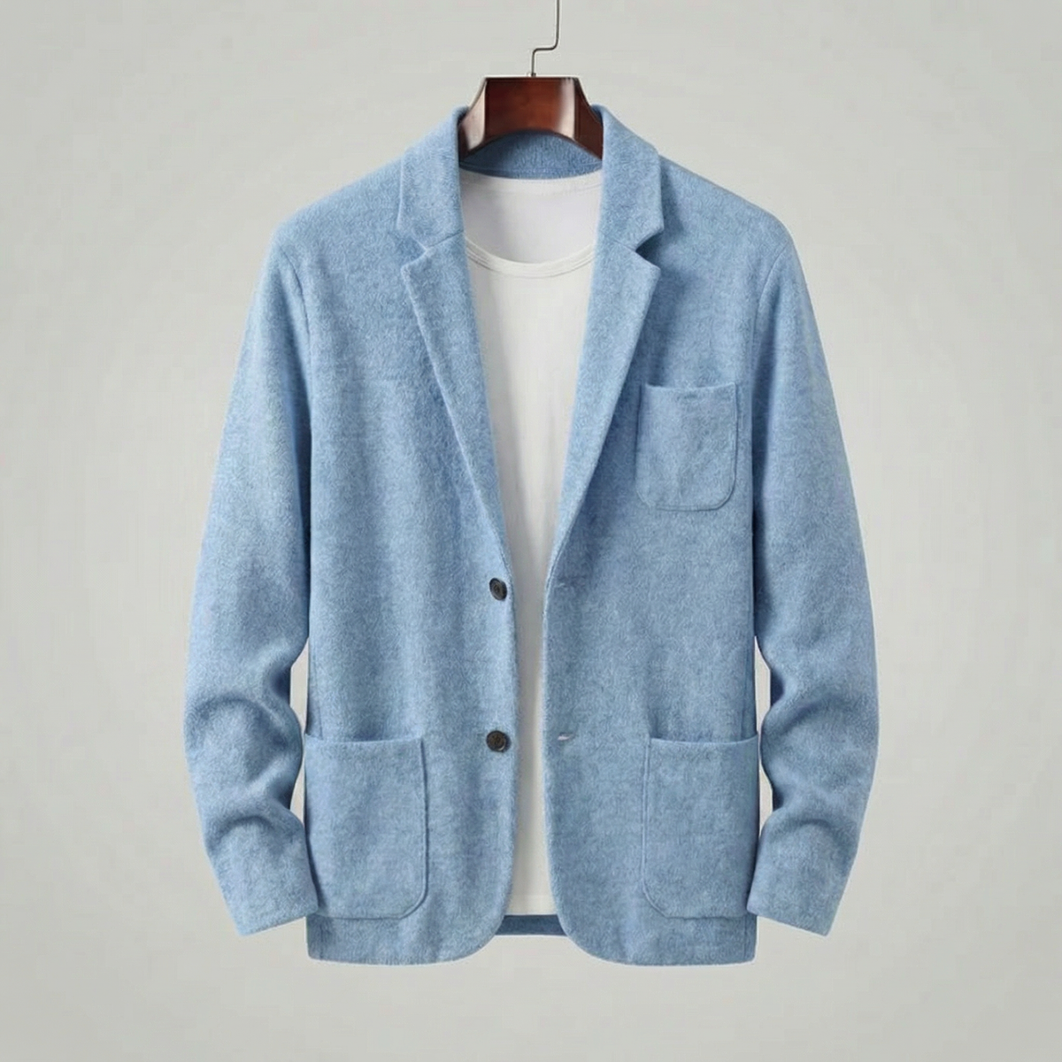 Casual Tailored Fit Men's Jacket - Lightweight Fabric for Everyday Wear