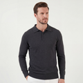 Charcoal Polo Shirt for Men | Classic Fit | Casual Wear | Cotton Blend
