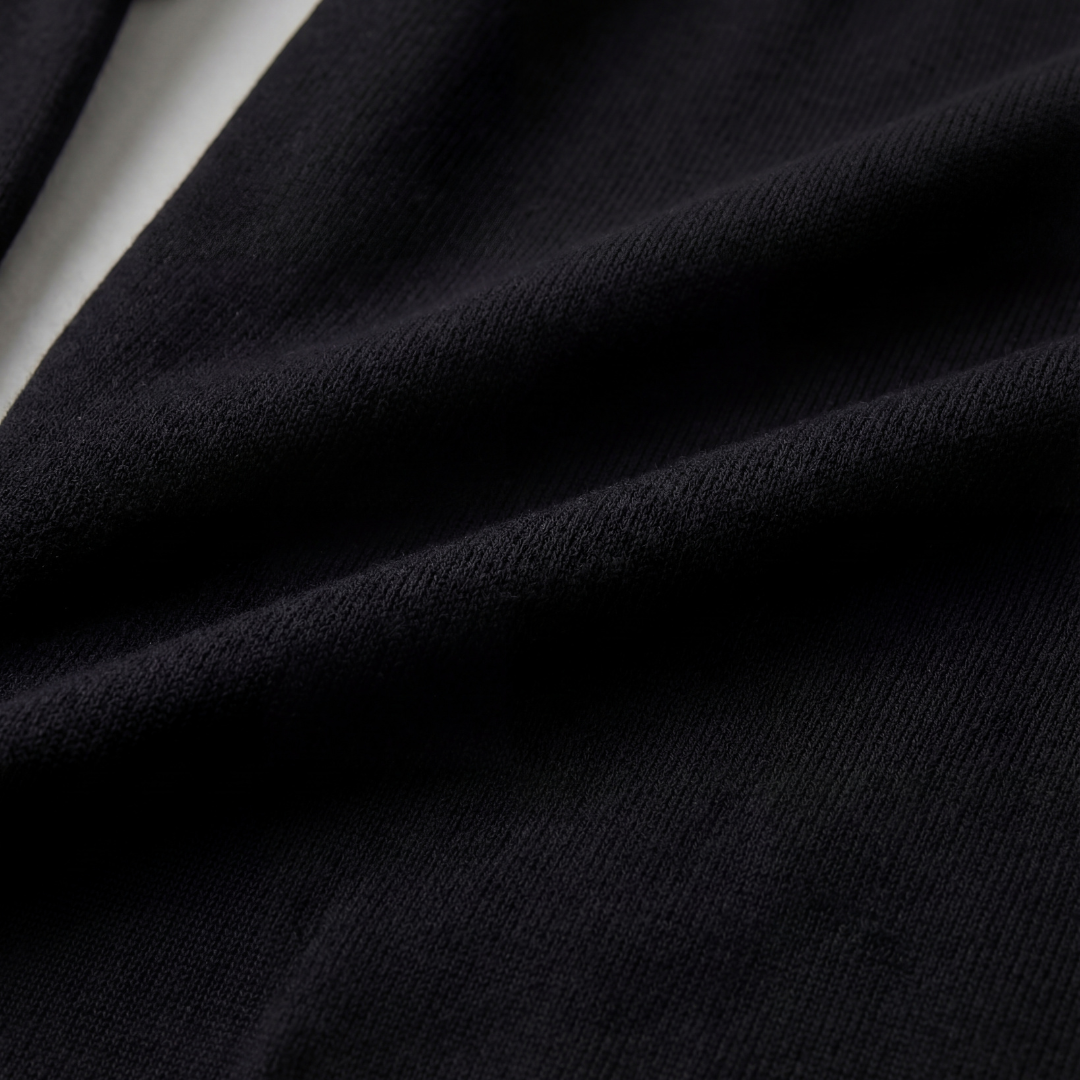 Classic Black Polo Shirt for Men - Cotton Blend Short Sleeve Casual Wear