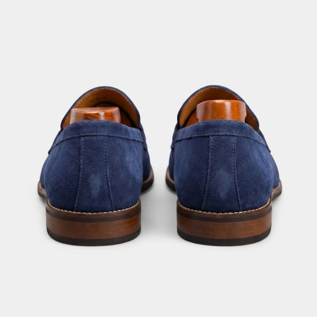 Classic Leather Penny Loafers for Men - Casual Dress Shoes for Everyday Wear