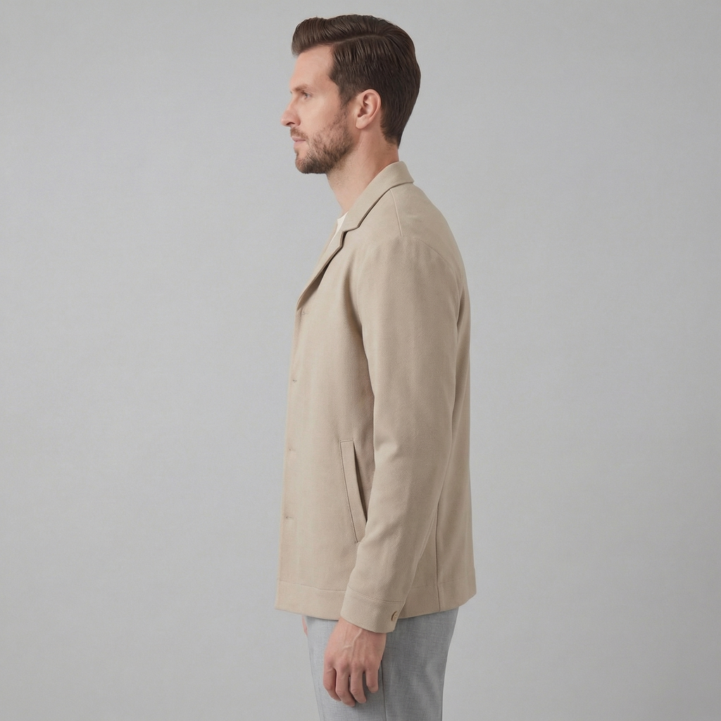 Classic Men's Blazer Jacket - Tailored Fit - Versatile Formal Wear - Navy