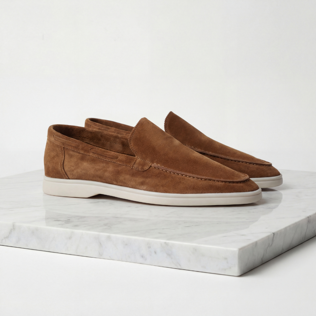 Classic Suede Loafers for Men - Casual Slip-On Shoes for Everyday Wear