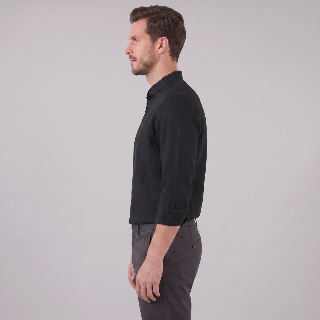Classic Summer Shirt for Men - Lightweight Cotton, Casual Wear, Short Sleeve