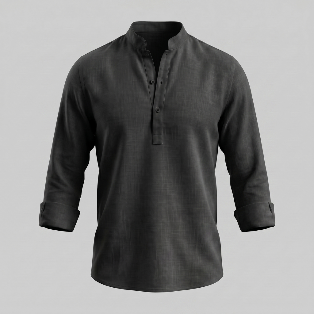 Classic Summer Shirt for Men - Lightweight Cotton, Casual Wear, Short Sleeve