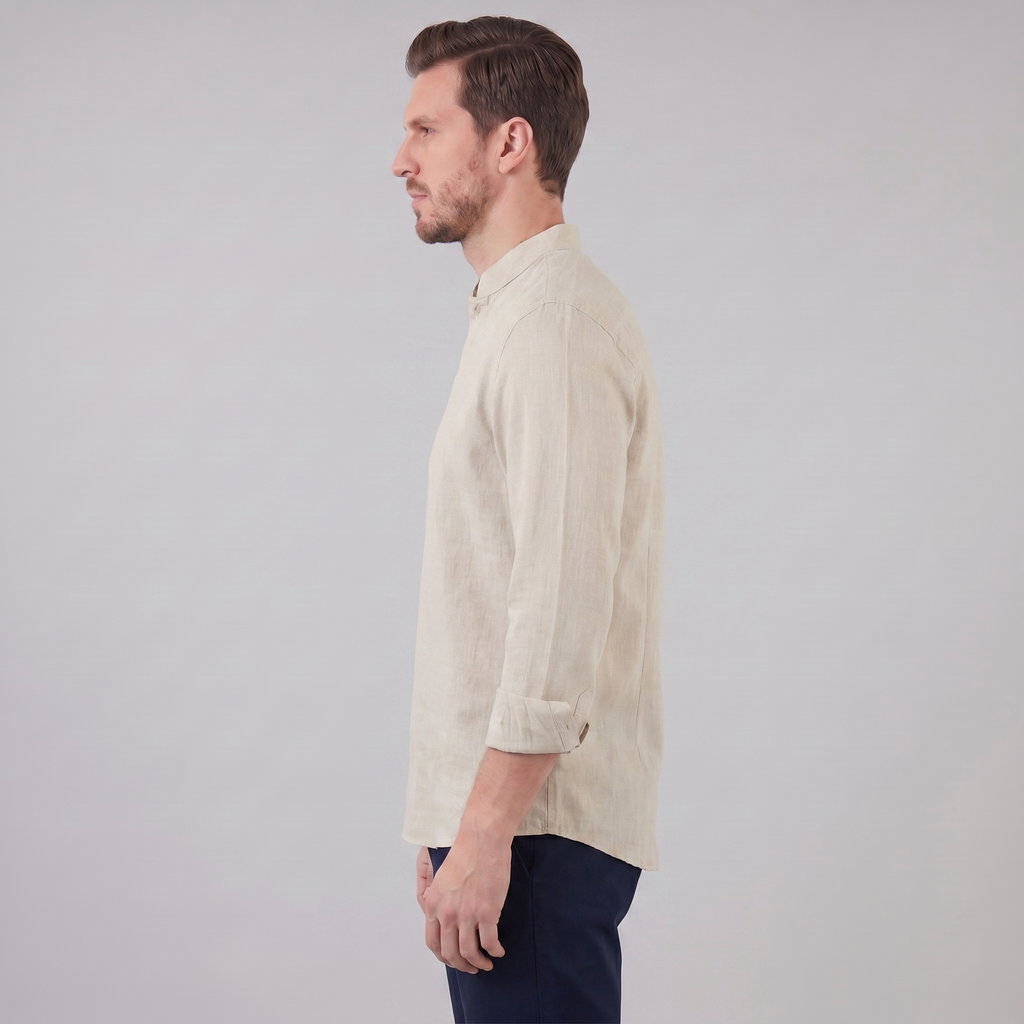 Classic Summer Shirt for Men - Lightweight Cotton, Casual Wear, Short Sleeve
