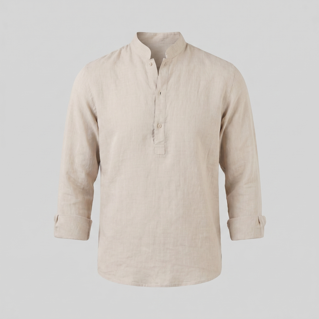 Classic Summer Shirt for Men - Lightweight Cotton, Casual Wear, Short Sleeve