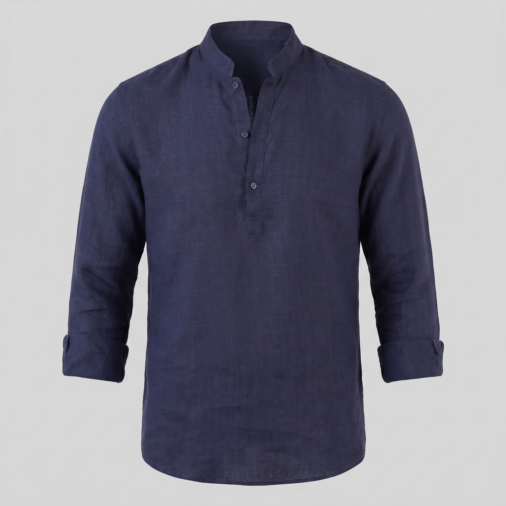 Classic Summer Shirt for Men - Lightweight Cotton, Casual Wear, Short Sleeve