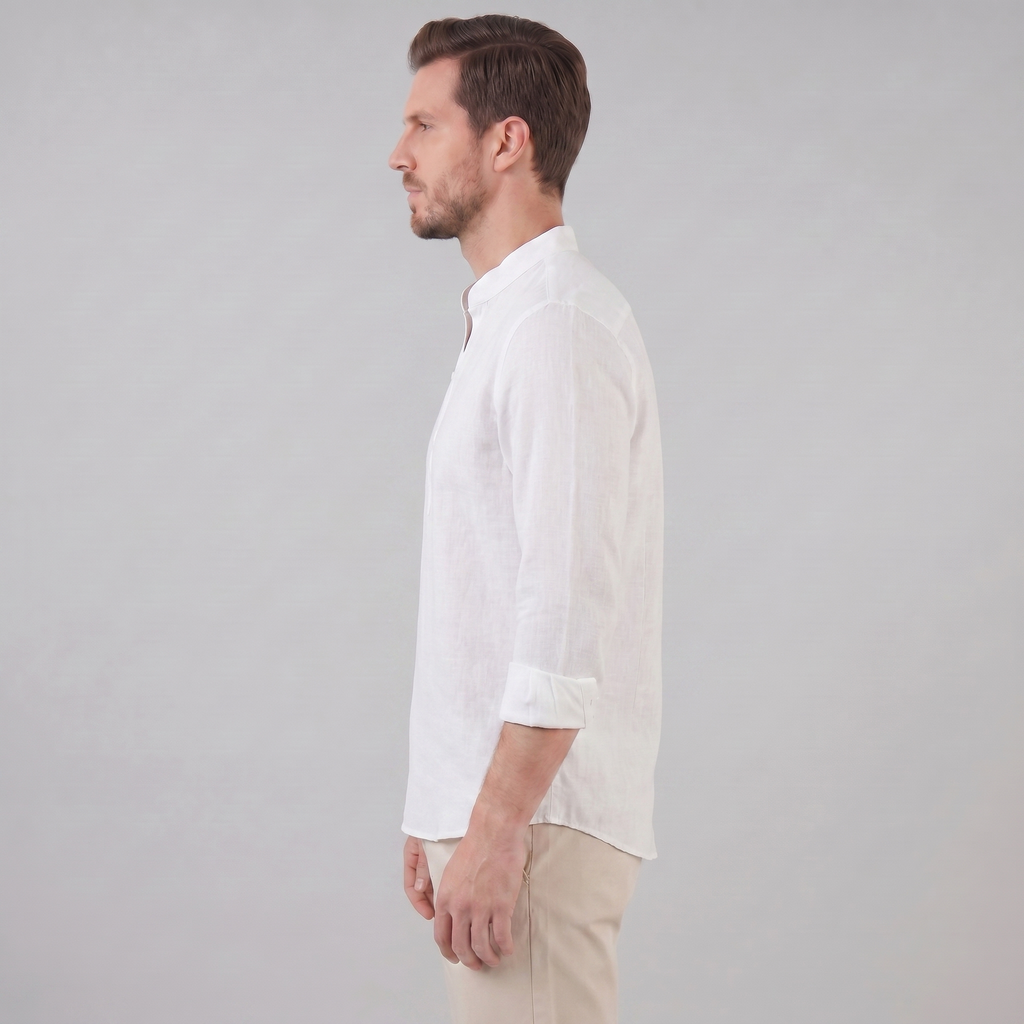 Classic Summer Shirt for Men - Lightweight Cotton, Casual Wear, Short Sleeve