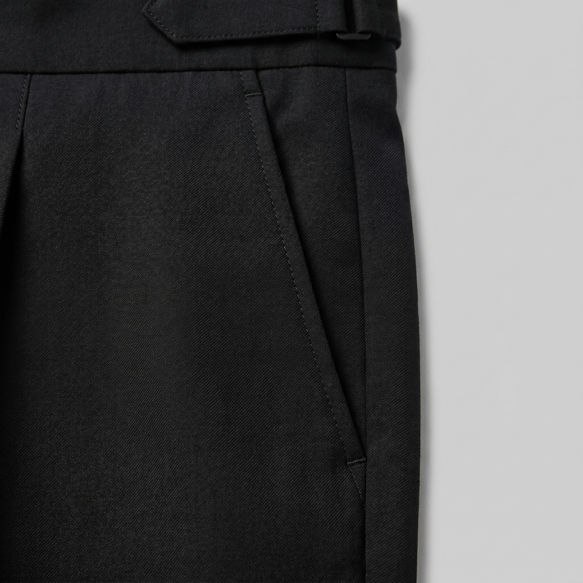 High Waist Tailored Fit Men's Formal Trousers - Dress Pants for Office Wear