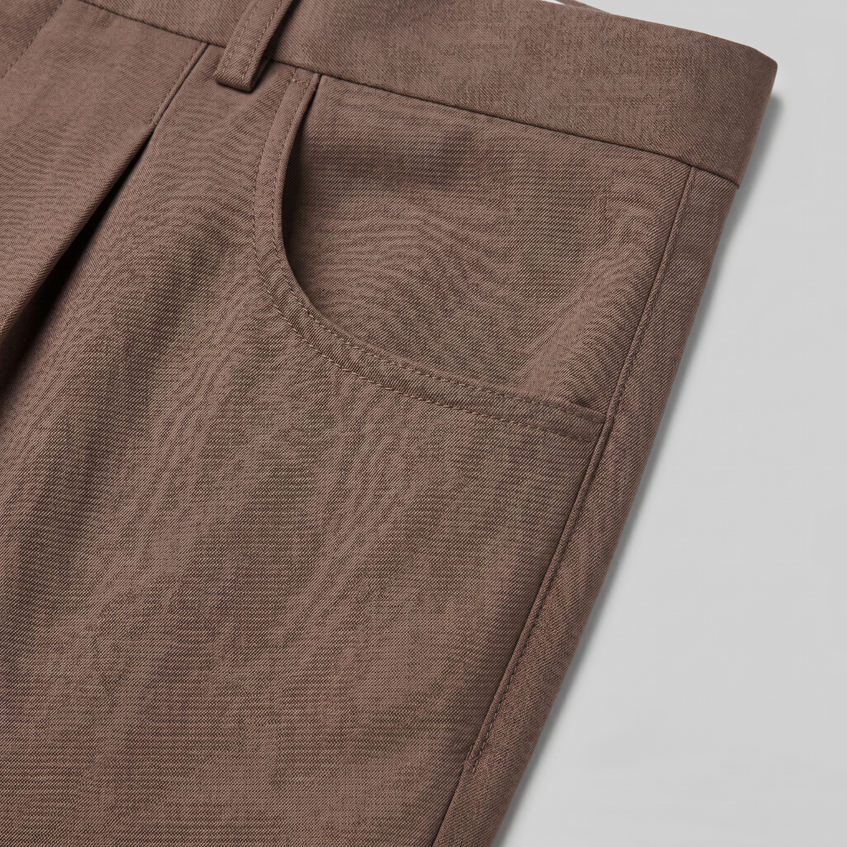 High Waist Tailored Fit Men's Formal Trousers - Dress Pants for Office Wear