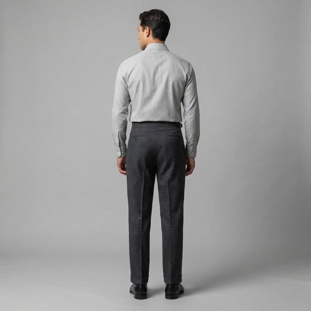 High-Waisted Straight-Leg Trousers for Men | Comfortable Casual Wear
