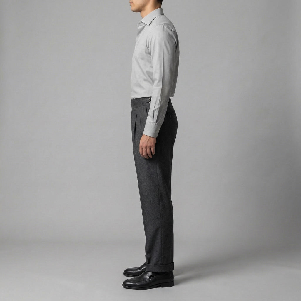 High-Waisted Straight-Leg Trousers for Men | Comfortable Casual Wear