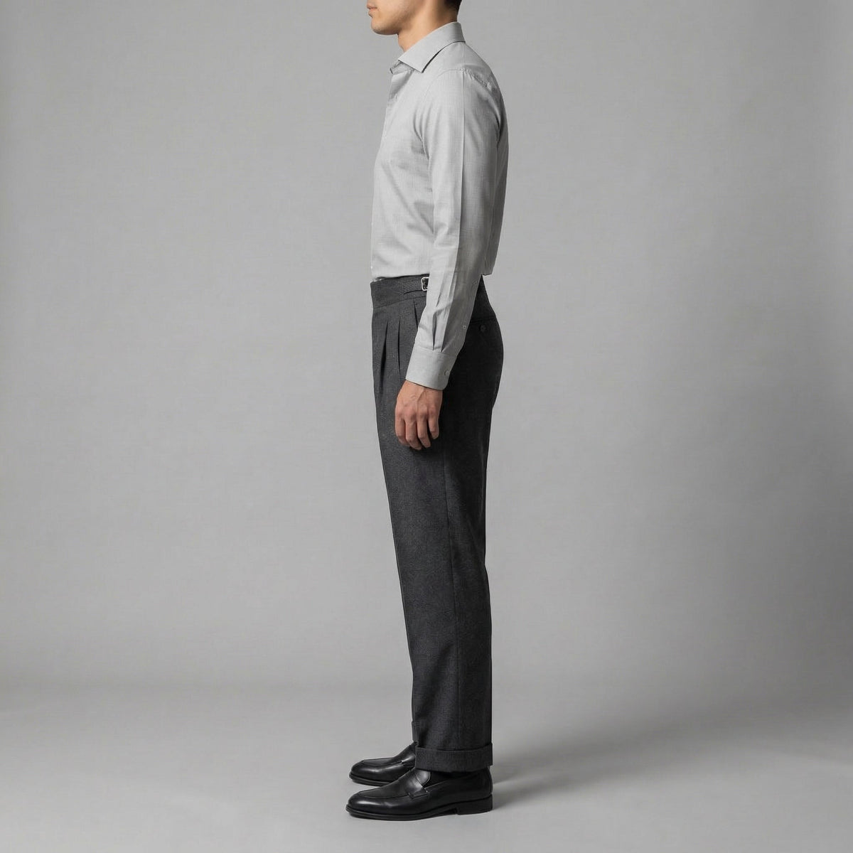 High-Waisted Straight-Leg Trousers for Men | Comfortable Casual Wear
