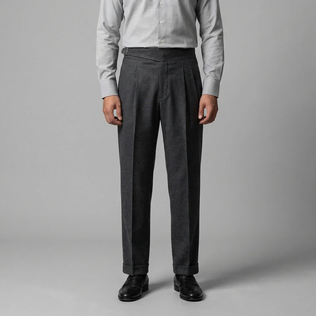 High-Waisted Straight-Leg Trousers for Men | Comfortable Casual Wear