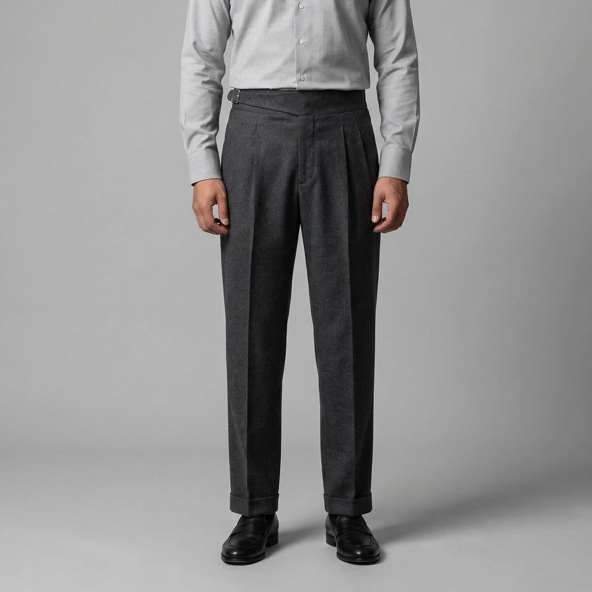High-Waisted Straight-Leg Trousers for Men | Comfortable Casual Wear