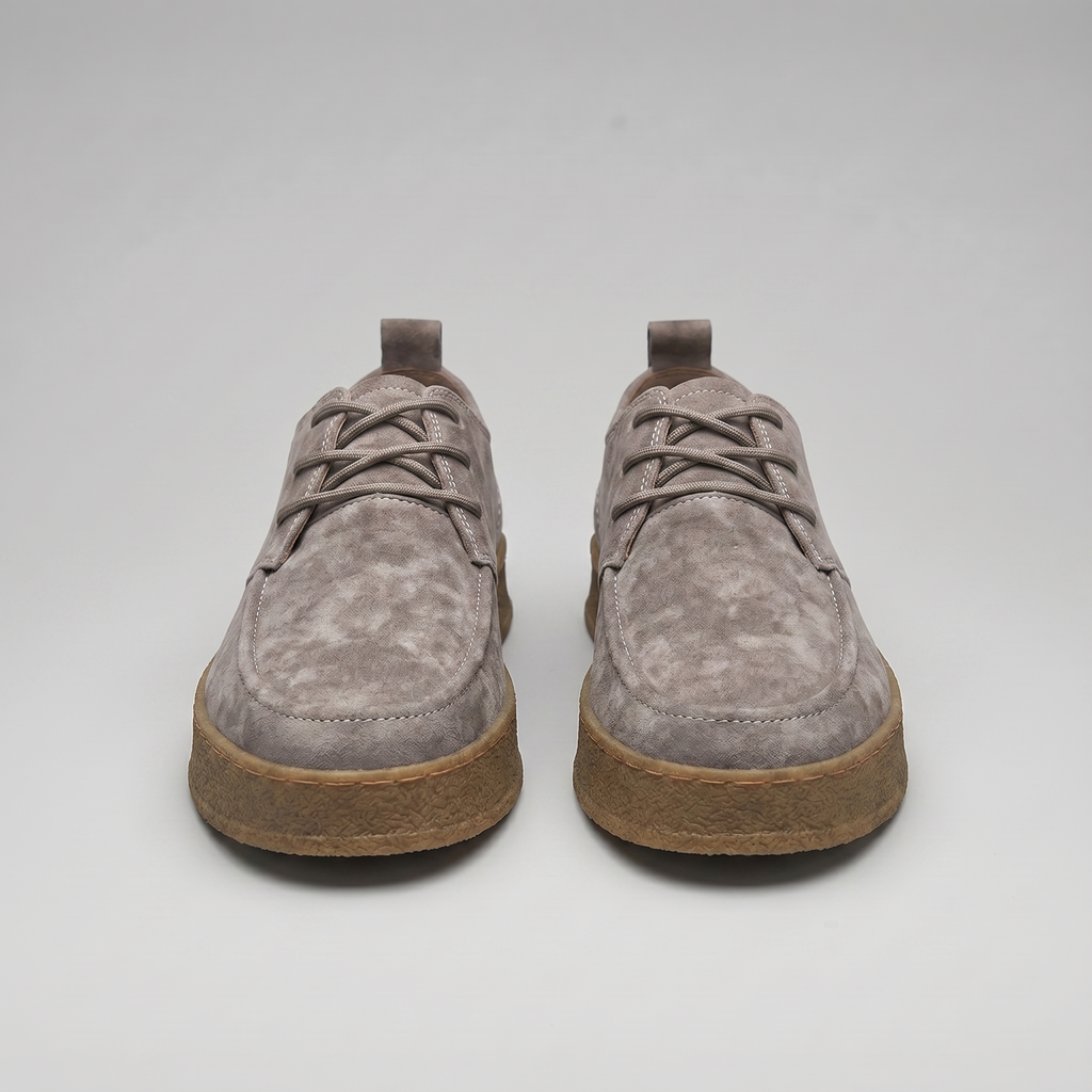 Lace-Up Casual Shoes for Men - Comfortable Fabric Sneakers for Everyday Wear