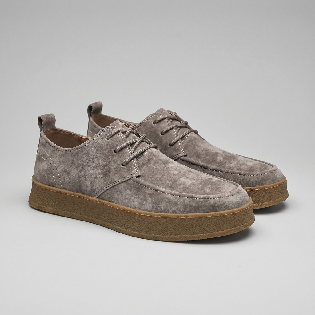 Lace-Up Casual Shoes for Men - Comfortable Fabric Sneakers for Everyday Wear