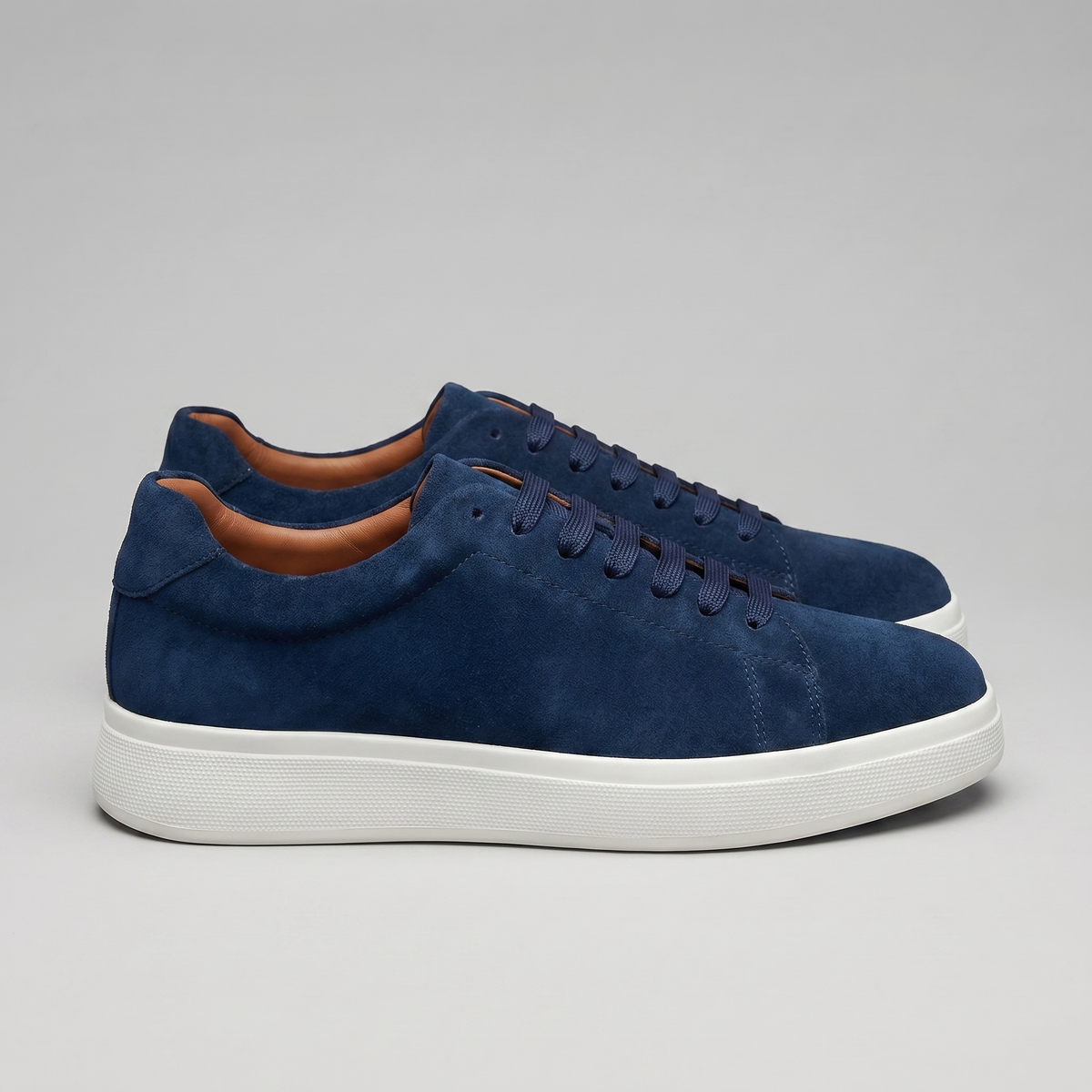 Leather Lace-Up Sneakers for Men | Casual Footwear for Everyday Wear