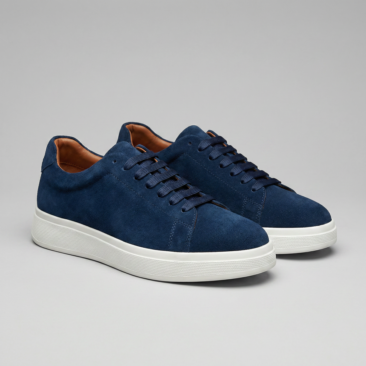 Leather Lace-Up Sneakers for Men | Casual Footwear for Everyday Wear