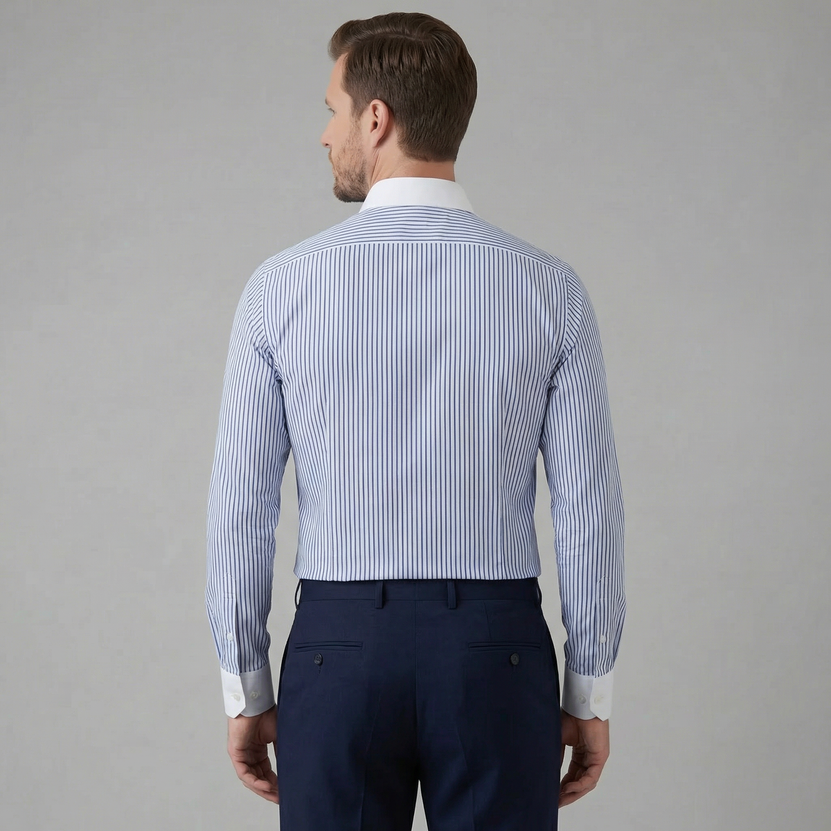 Lightweight Cotton Button-Up Shirt for Men - Casual Wear, Short Sleeve