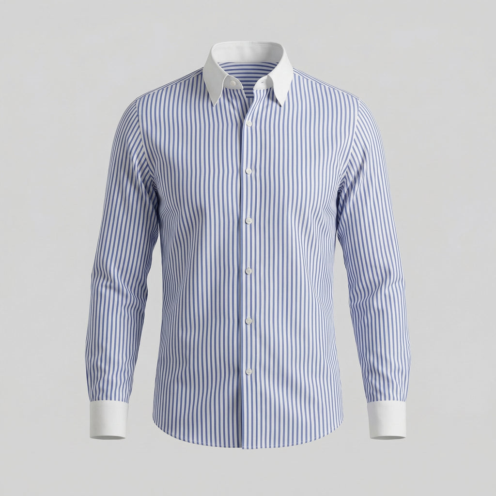Lightweight Cotton Button-Up Shirt for Men - Casual Wear, Short Sleeve