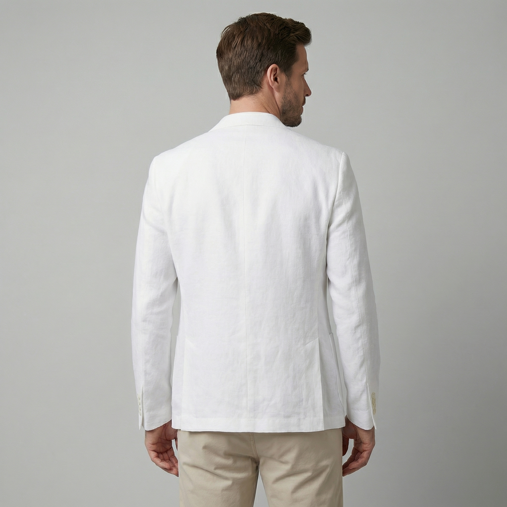 Linen Blazer Jacket for Men - Lightweight Casual Suiting for Summer Events